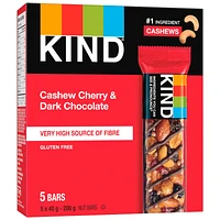 Kind Nut Bars - Cashew Cherry & Dark Chocolate - 5x40g