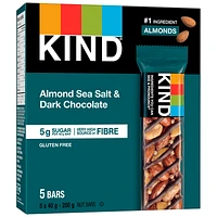 Kind Nut Bars - Almond Sea Salt & Dark Chocolate - 5x40g