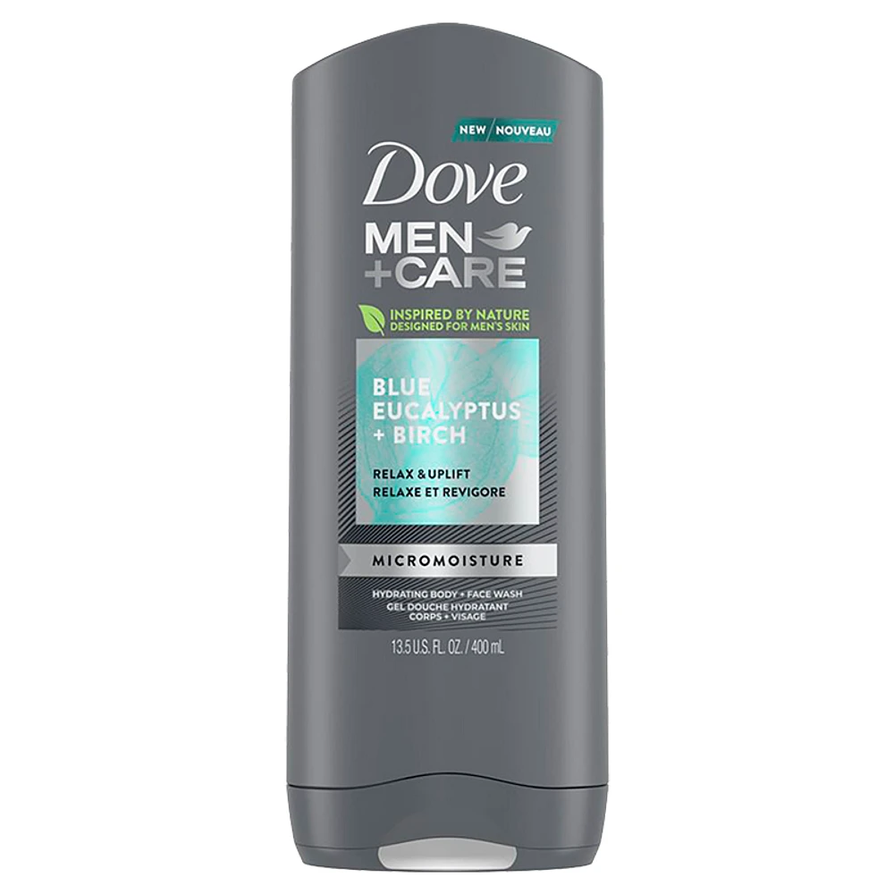 Dove Men+Care Blue Eucalyptus + Birch Body/Face Wash - 400ml