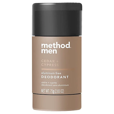 Method Men Aluminum Free Deodorant - Cedar + Cypress - 75g