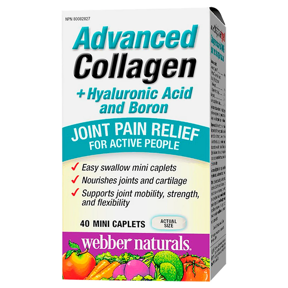 Webber Naturals Advanced Collagen + Hyaluronic Acid and Boron - 40s