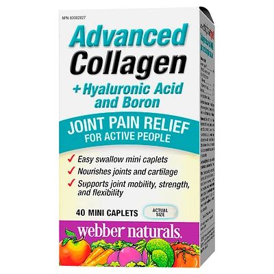 Webber Naturals Advanced Collagen + Hyaluronic Acid and Boron - 40s