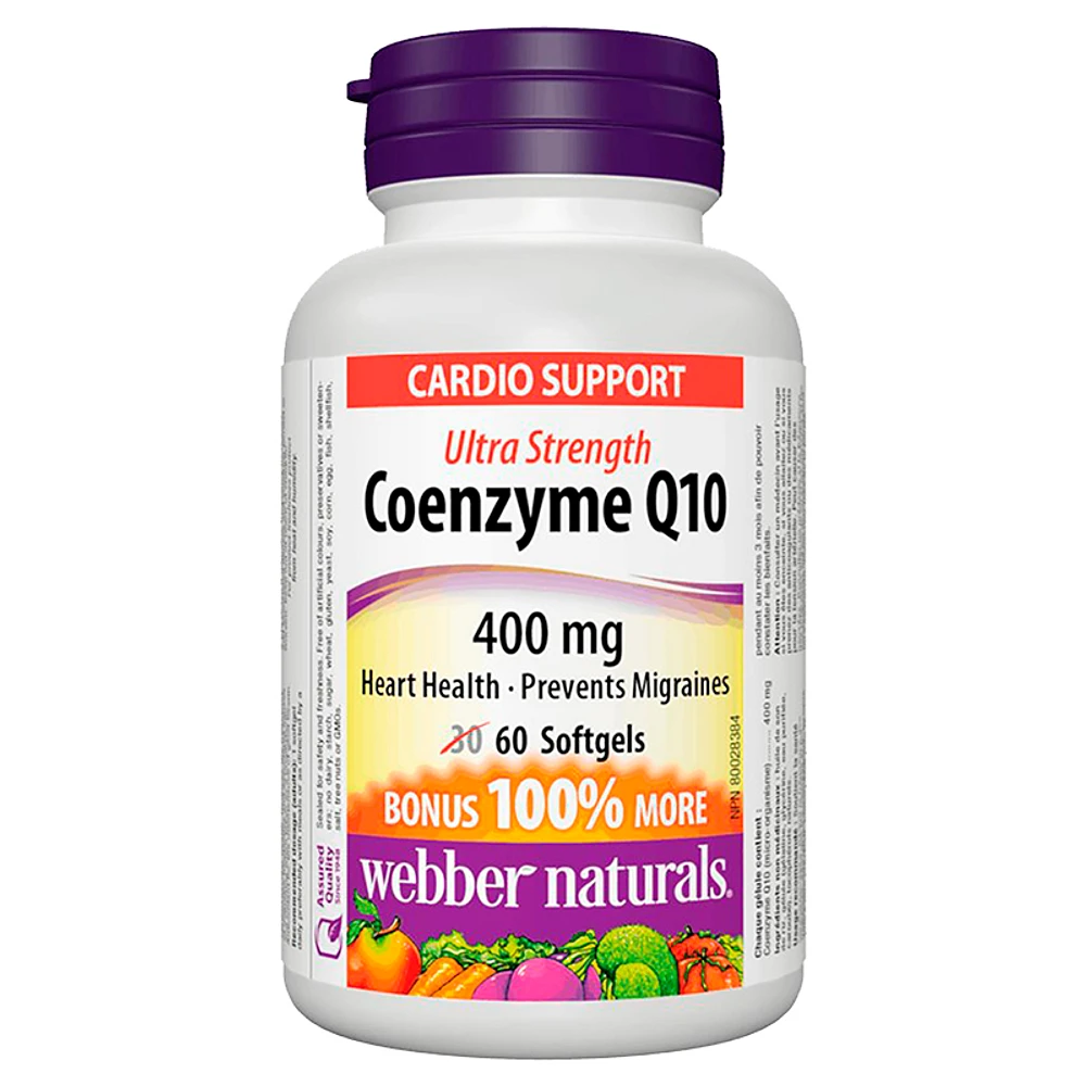 Webber Naturals Ultra Strength Coenzyme Q10 - 400mg - 60s