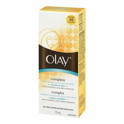 Olay Complete SPF 30 Defense Daily UV Moisturizer - Sensitive Skin - 75ml