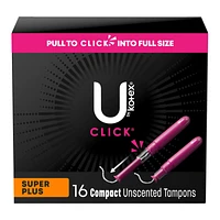 U by Kotex Click Compact Tampons - Super Plus - Unscented