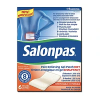 SalonPas Pain Relieving Gel-Patch Hot - 6s