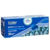 Today by London Drugs Freezer Bags - Medium - 30s
