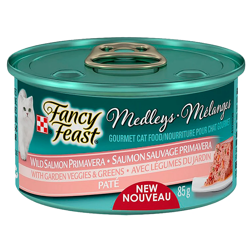 Fancy Feast Medley for Cats - Wild Salmon Primavera - 85g