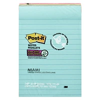 3M Post-it Notes - Miami - 4 in. x 6 in. - 3 x 90 sheets