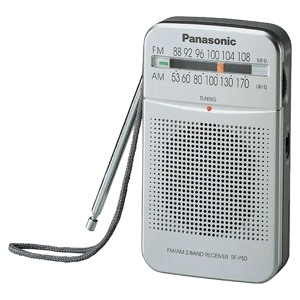 Panasonic AM/FM Portable Radio - Silver - RFP50