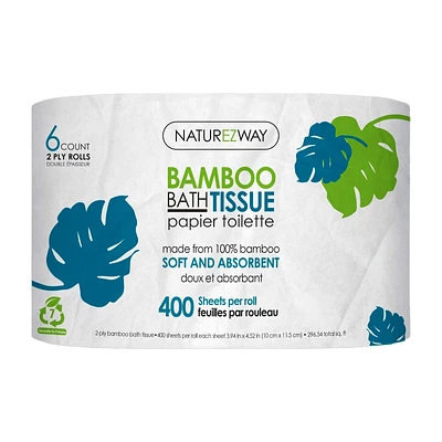 NatureZway Bamboo Toilet Tissue Roll - 6s