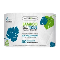 NatureZway Bamboo Toilet Tissue Roll - 6s