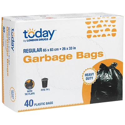 Today by London Drugs Garbage Bags with Ties - 40s