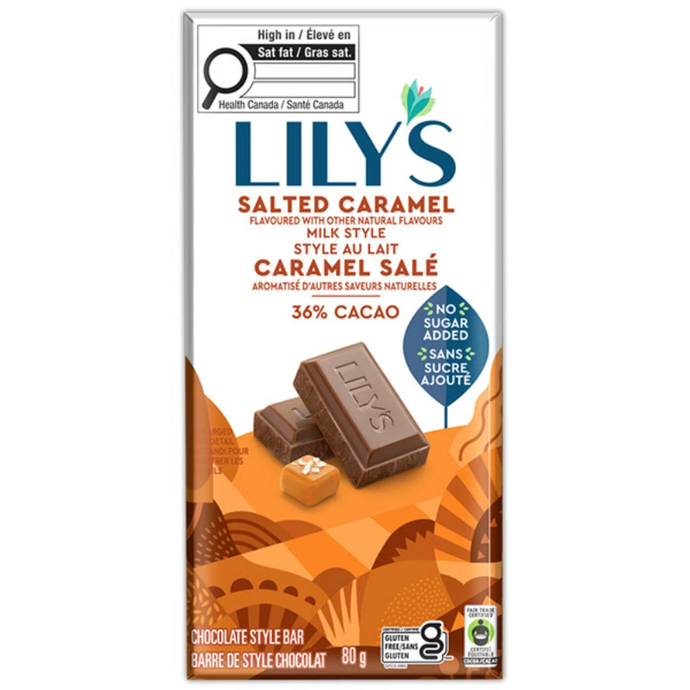 Lily's Salted Caramel Milk Chocolate - 36% Cocoa - 80g