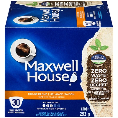 Maxwell House Coffee Pods - House Blend - 30s