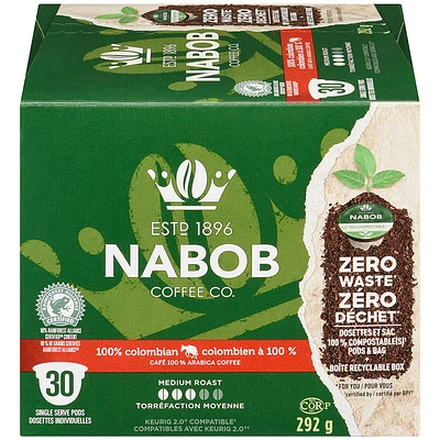 Nabob Coffee Pods - 100% Colombian - 30s