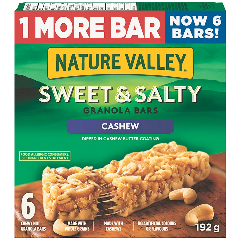 Nature Valley Sweet & Salty Granola Bars - Cashew - 192g