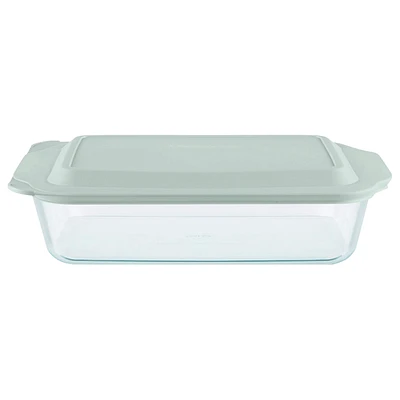 Pyrex Baking Dish with Lid - Oblong - Sage