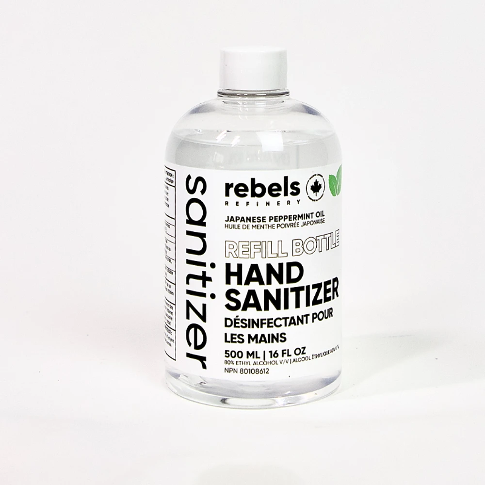 Rebels Refinery Refill Bottle Hand Sanitizer - Japanese Mint - 500ml