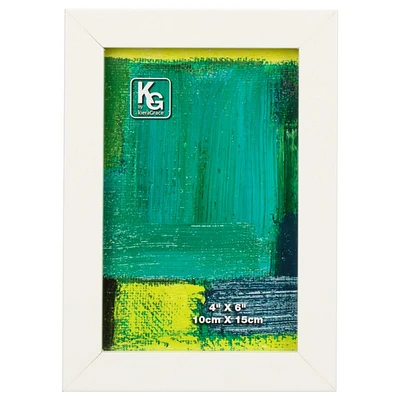 Kiera Grace Contempo Wood Frame - White - 4X6 inch