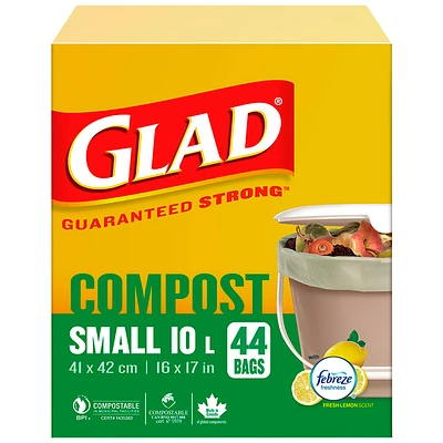 Glad Compostable Bags - Small - 44s/10L