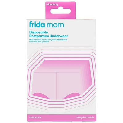 Frida Mom Postpartum Underwear - Petite - Grey - 8pk