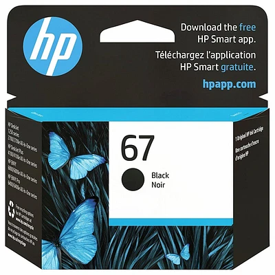 HP 67 Ink Cartridge - Black - 3YM56AN#140