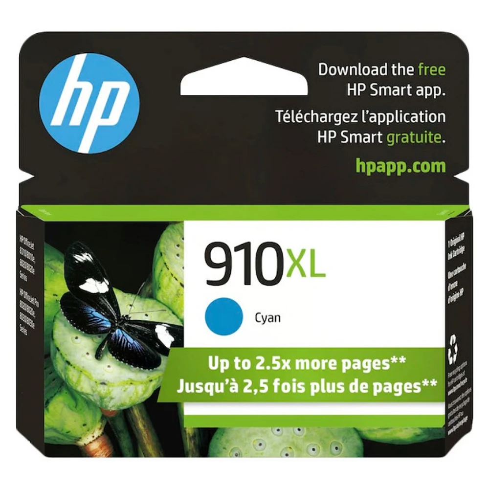 HP 910XL Cyan Original Ink - 3YL62AN#140