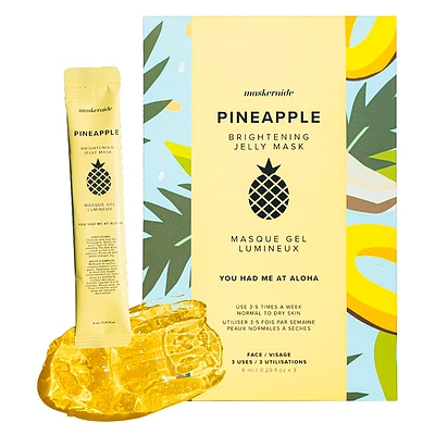 MaskerAide Pineapple Brightening Jelly Masks - 3s