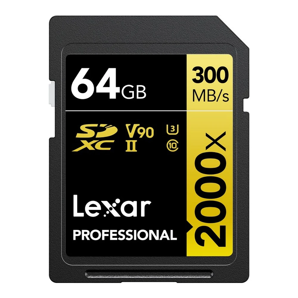 Lexar Professional 2000x Flash Memory Card - 64GB - LSD2000064G-BNNNU