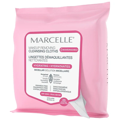 Marcelle Hydrating Make-up Removing Wipes - 25s