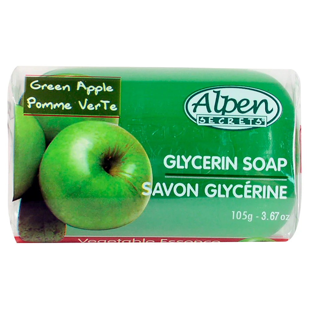 Alpen Secrets Glycerin Soap - Green Apple - 105g