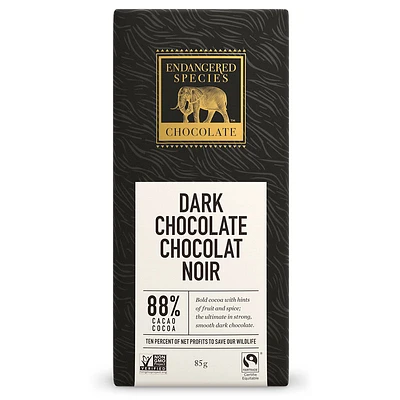 Endangered Species Chocolate - Black Panther- Extreme Smooth Dark Chocolate - 85g