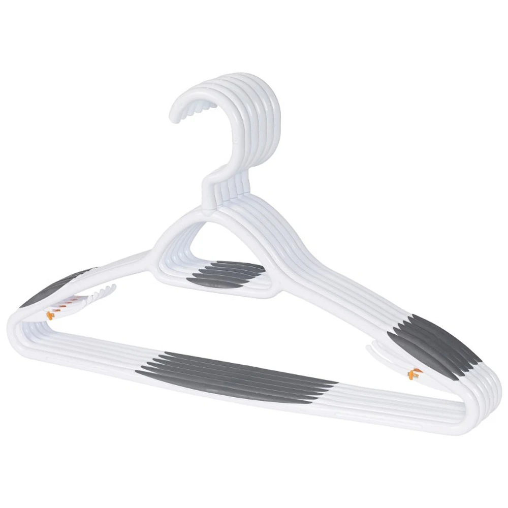 Neatfreak Non-Slip Hanger - White/Grey - 5 pack