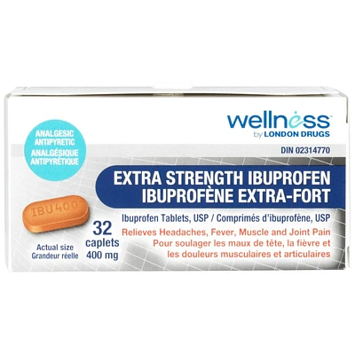 Wellness by London Drugs Extra Strength Ibuprofen - 400mg - 32s