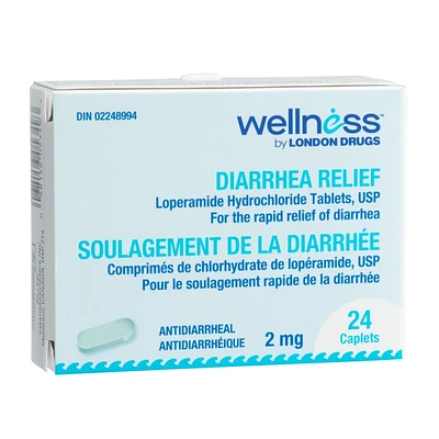 Wellness by London Drugs Diarrhea Relief - 24 Caplets