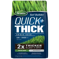 Scotts Turf Builder Quick + Thick Grass Seed Sun Shade Mix - 1.2kg