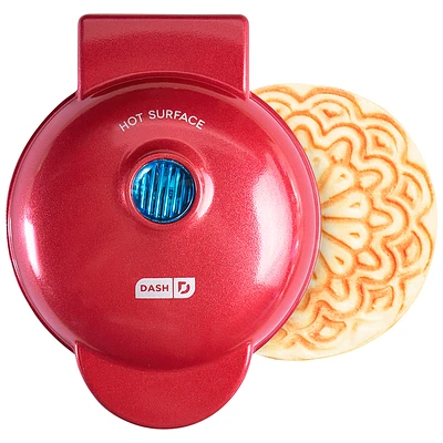 Dash Pizzelle Maker - Red Metallic - DMP001MR