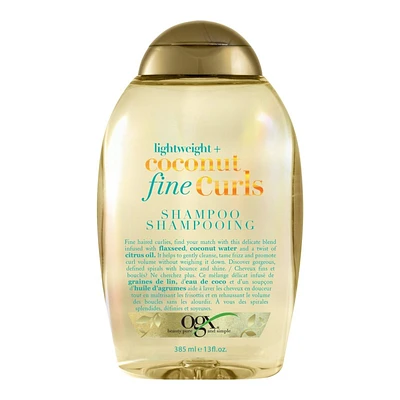 OGX Lightweight + Coconut Fine Curls Shampoo - 385ml