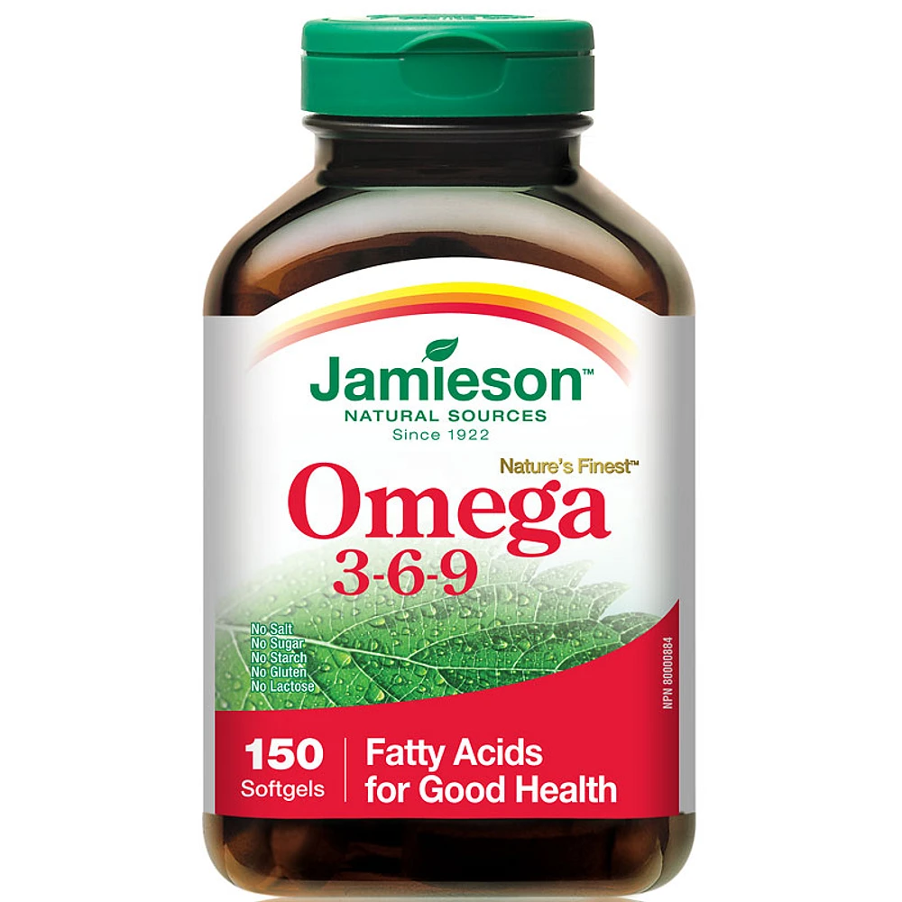 Jamieson Omega 3-6-9 1,200 mg - 150's