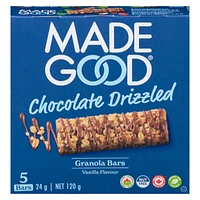 Made Good Chocolate Drizzled Granola Bar - Vanilla - 120g/5pk