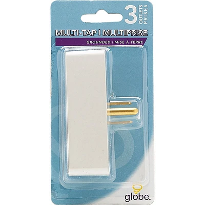 Globe Multi-Tap 3 Outlet Powerbar