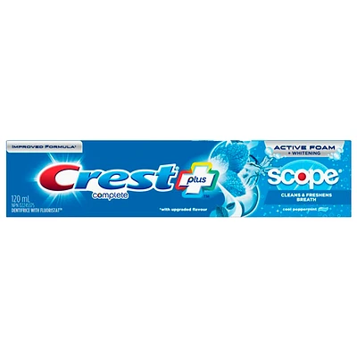 Crest Complete Plus Active Foam + Whitening Toothpaste - Scope - 120ml