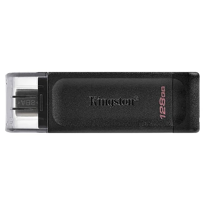 Kingston DataTraveler 70 USB-C Flash Drive - Black - 128 GB - DT70/128GBCR