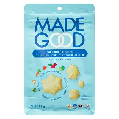 Made Good Star Puffed Crackers - Sea Salt - 121g