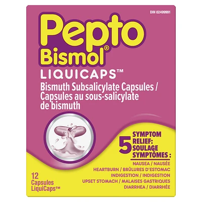 Pepto Bismol PEPTO-BISMOL LIQUICAPS 12'S