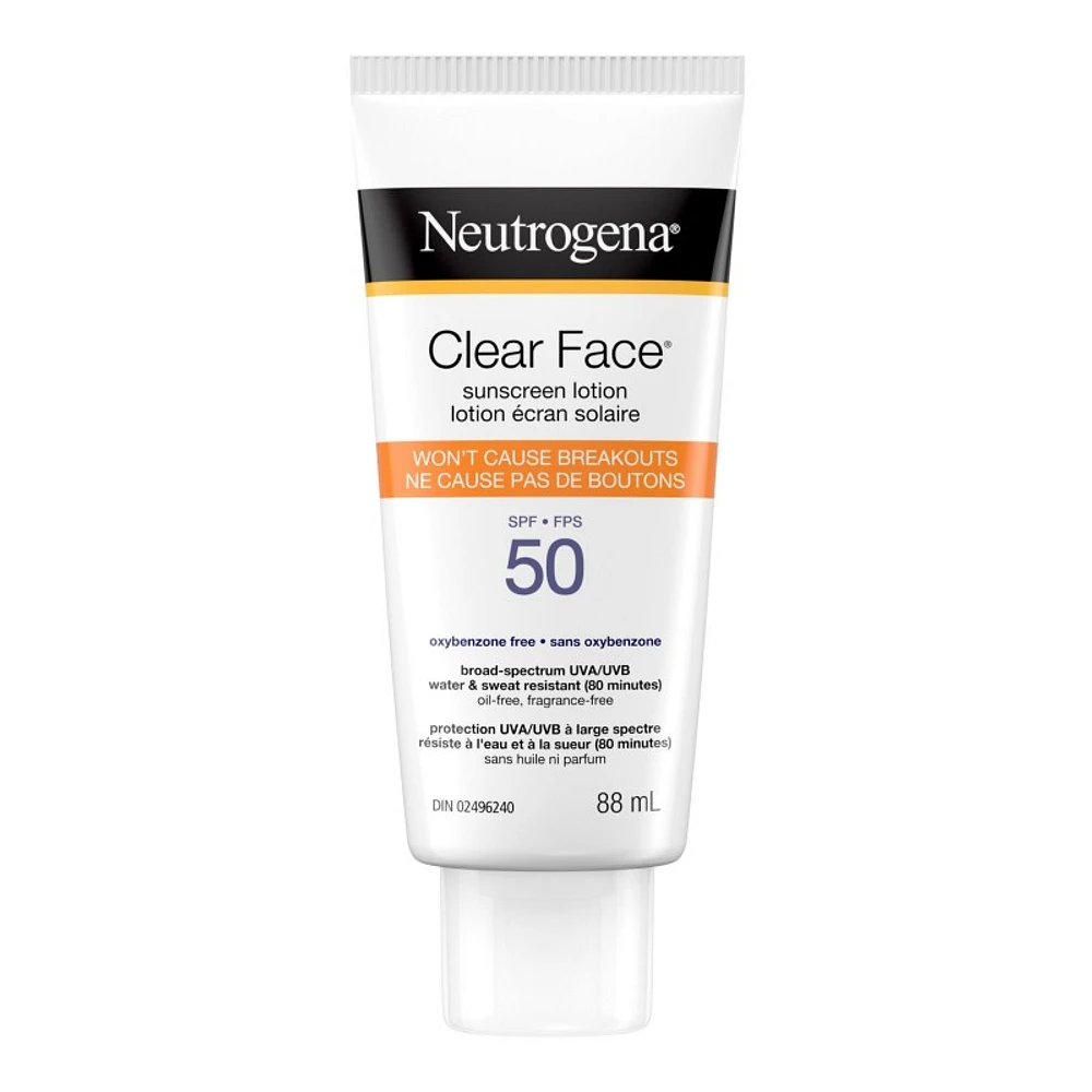 Neutrogena Clear Face Sunscreen Lotion - SPF 50 - 88ml