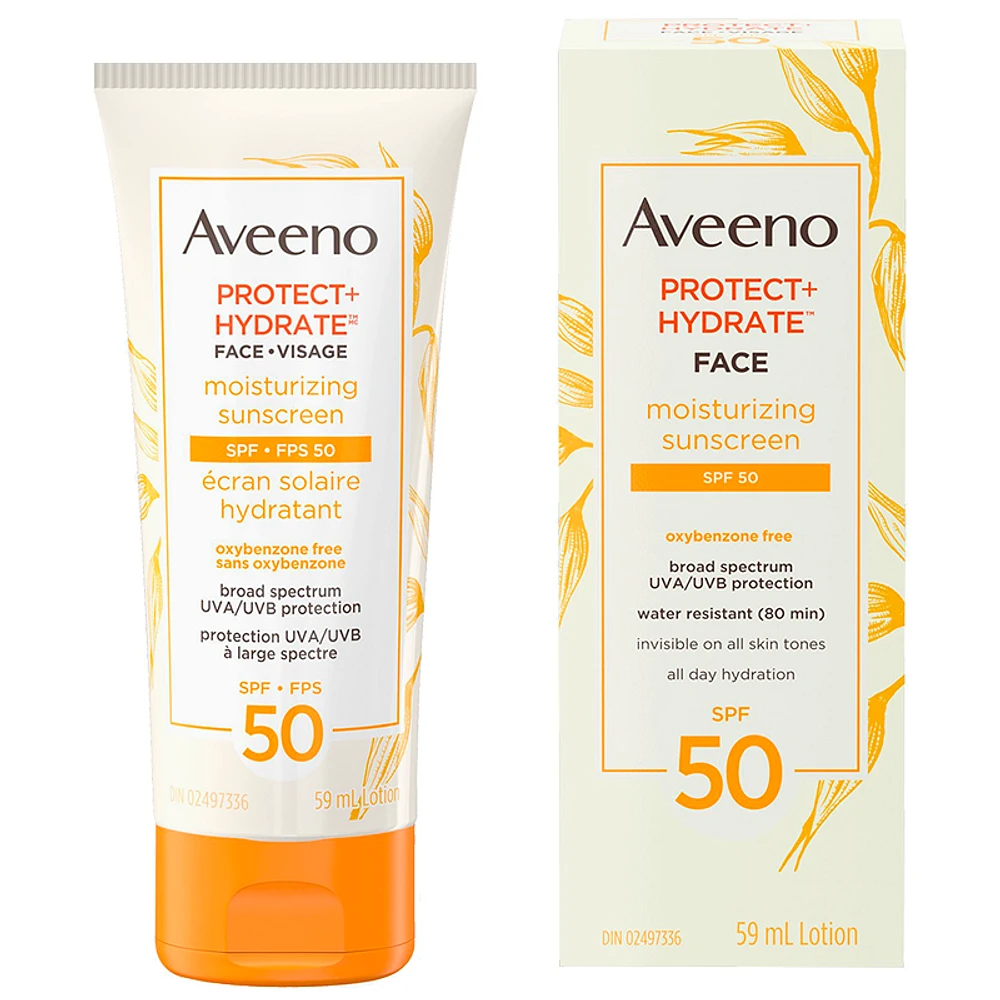 Aveeno Protect + Hydrate Face Moisturizing Sunscreen - SPF 50 - 59ml