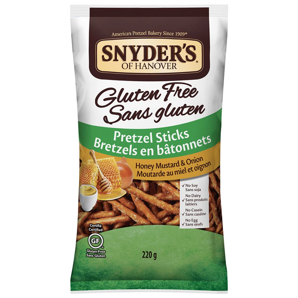 Snyder's Pretzel Sticks - Honey Mustard & Onion - 220g