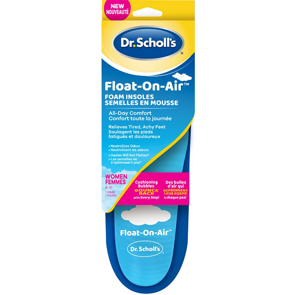 Dr. Scholl's Float-On-Air Foam Insoles - Women's 6-10s